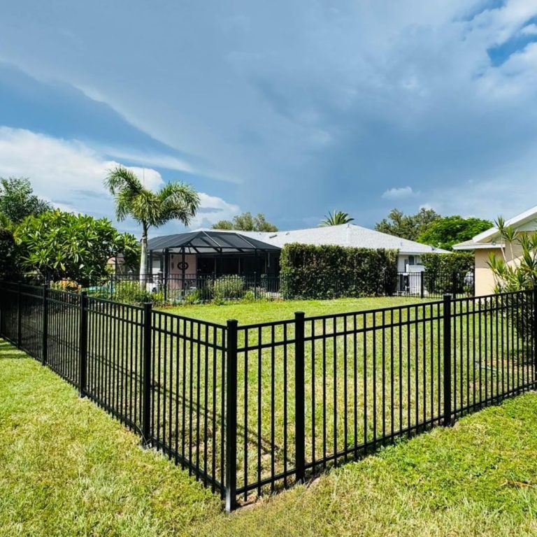 aluminum fence house garden